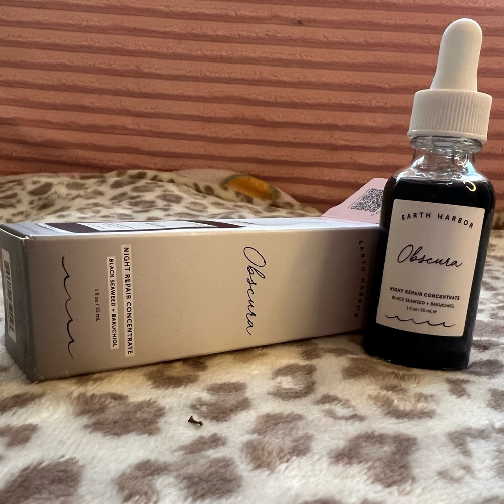 🌸 3/25$ Earth Harbor Obscura Night Repair Serum Bakuchiol 1oz Clean Beauty